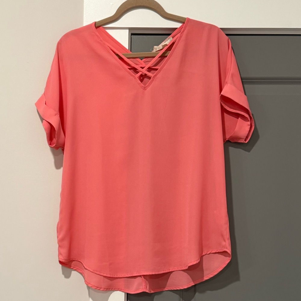 Women's Pink Rose Blouse